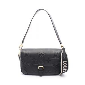 Louis Vuitton Diane Handbag Leather Monogram Empreinte Black